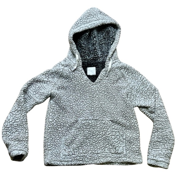 Thread & Supply Tops - Thread & Supply Sherpa Hoodie Pullover Small Gray